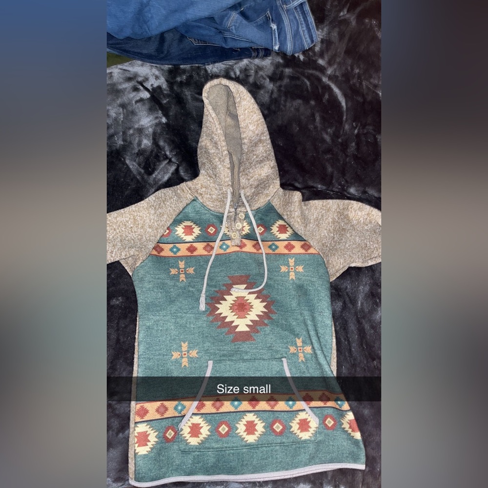 Aztec hoodie sz sm
